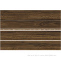 factory price porcelain floor tile wood grain 3d wooden Black colour tile 159AP04